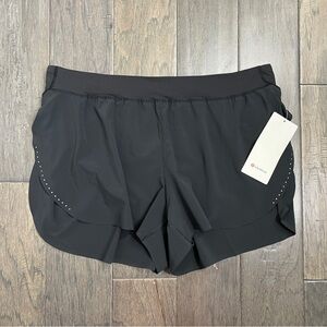 Lululemon NWT Fast and Free High-Rise Classic-Fit Split Short 3" Black